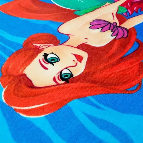 Vista 4 de Beachland Toalla de playa de sirena 30 x 60 pulgadas, 100% algodón, colores arcoíris