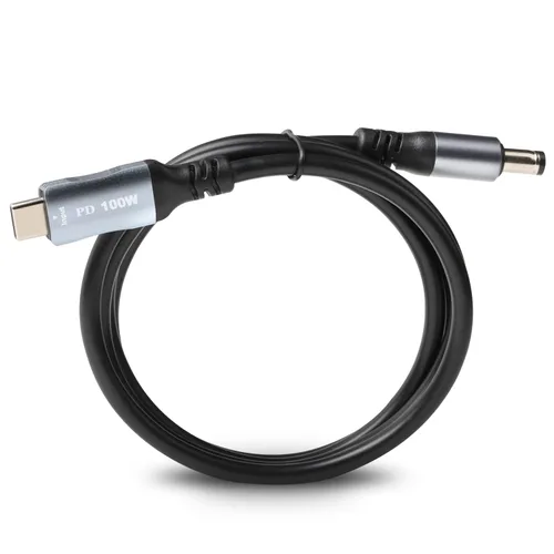 Vista 6 de Cable de alimentación USB C a CC de 3.3 pies x 0.083 in, para laptop Starlink mini cable de carga USB C entrada a salida DC5521 20V5A, funciona