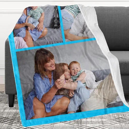 Vista 54 de Manta personalizada con imagen, mantas personalizadas para adultos y niños, manta de fotos personalizable, mantas personalizadas como regalo