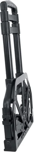 Vista 8 de Rockville GigMate - Carrito de mano de aluminio para DJ/músico de 154 libras, se pliega en plano, ruedas de goma grandes, cuerda elástica incluida