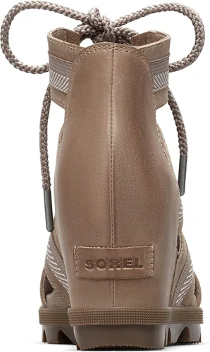 Vista 2 de Sorel Joanie II - Sandalias de tacón de cuña con correa de encaje para mujer, Camel marrón