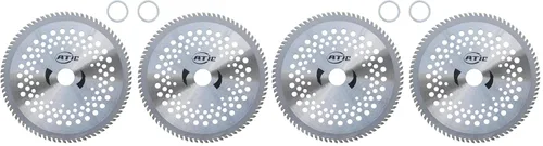 Vista 6 de PoolSupplyTown 2 cuchillas con punta de carburo para desmalezar, recortar y cortar matorrales 8 pulgadas, 80T