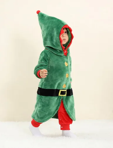 Vista 2 de COSLAND Disfraz unisex de franela para bebés y niños pequeños