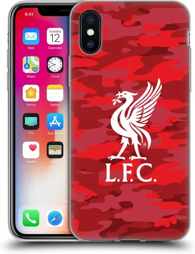 Vista 39 de Head Case Designs Funda de gel con licencia oficial del Liverpool Football Club Away Colourways Crest Camou [protección de grado militar] compatible