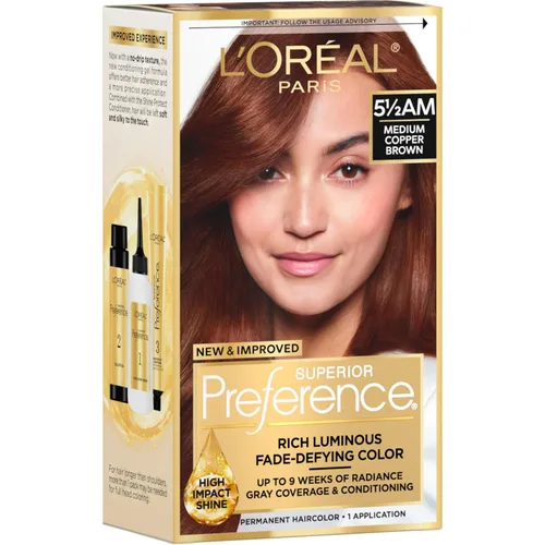 Vista 68 de L'Oreal Paris Superior Preference - Tinte permanente luminoso que desafía la decoloración para el cabello, tinte para el cabello hasta 9 semanas