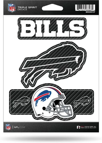Vista 49 de Rico Industries NFL Football Triple Spirit Stickers Hoja de calcomanías triples