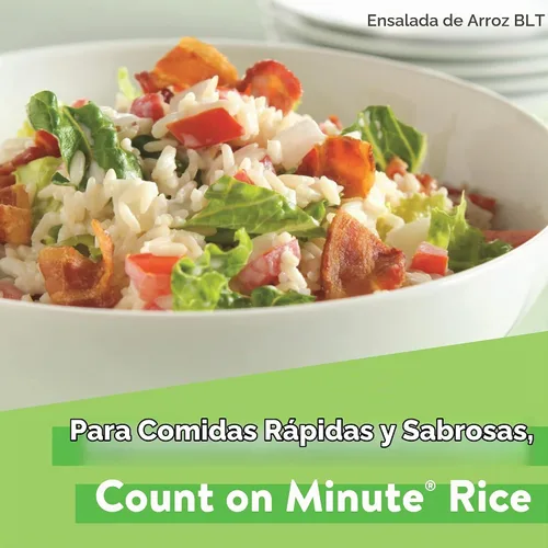 Vista 6 de Arroz blanco Minute, arroz blanco instantáneo para cenas rápidas, caja de 14 onzas