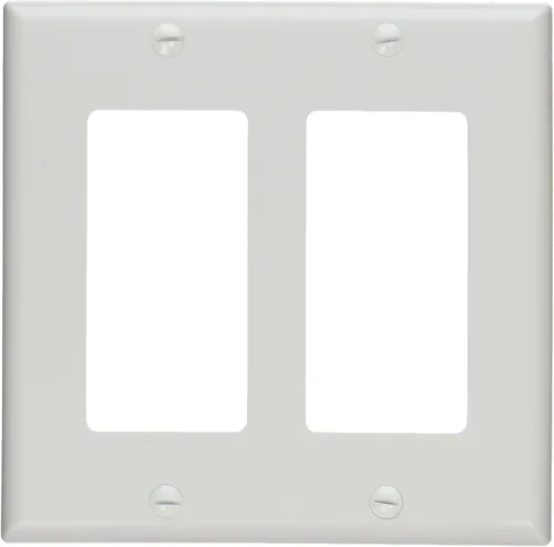 Vista 13 de C2G 03721 Placa de pared Keystone de dos puertos, color blanco