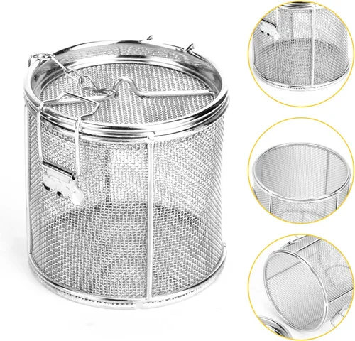 Vista 7 de Cesta de malla de acero inoxidable 5.5x3.9 in, 1 unidad