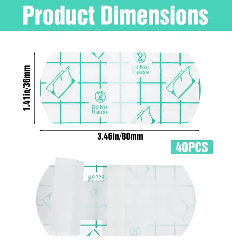 Vista 3 de 40 cintas para cejas, cubiertas desechables para cejas para ducha, cinta protectora impermeable, maquillaje permanente, cuidado posterior