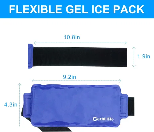 Vista 6 de Paquete de 2 bolsas de hielo reutilizables para lesiones, paquetes de agua fría caliente, recuperación quirúrgica, dolor articular, dolor muscular