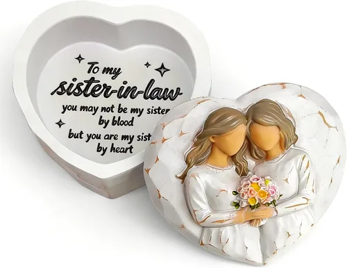 Vista 9 de Regalos para amigas, caja de recuerdo pequeña para amigas, regalos de cumpleaños para el día de la madre para amigos, You're the Sister I Got to