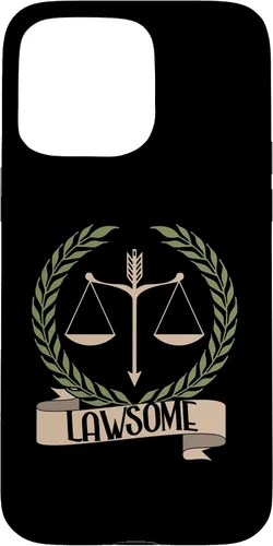 Vista 31 de Lawsome Scales Of Justice Lawyer Law Student Case for iPhone 16