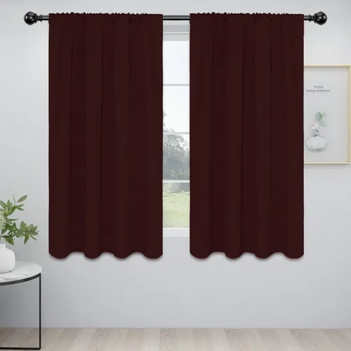 Vista 129 de Easy-Going - Cortinas opacas con bolsillo para varilla para dormitorio, cortinas de ventana para oscurecer la habitación para sala de estar