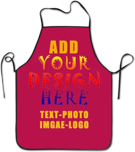 Vista 32 de Delantal personalizado personalizado para mujeres y hombres, delantales de cocina para cocinero, nombre personalizado, texto, logotipo, imagen