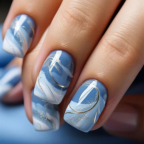 Vista 37 de Uñas Postizas Cuadradas Cortas con Diseños de Lazo 3D, Uñas Postizas de Leopardo con Punta Francesa, Uñas Adhesivas Brillantes, Uñas Acrílicas Nude