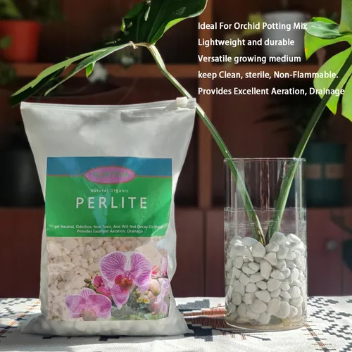 Vista 2 de Perlita gruesa dura natural de 0.4 a 0.8 pulgadas, 2 cuartos de galón para plantas hortícolas, perlita orgánica gruesa a granel, mezcla para macetas