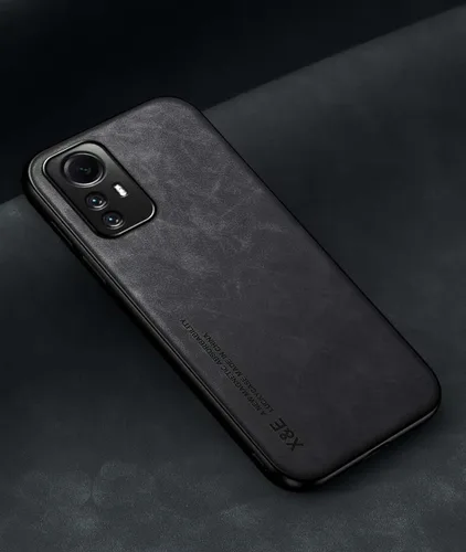 Vista 4 de Kepuch Silklike - Funda para Redmi Note 12s 4G - Cubierta Parachoques Placa de Metal Incorporada para Redmi Note 12s 4G - Negro