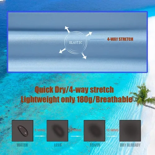 Vista 4 de FREDRM Men's Swim Trunks Quick Dry Beach Board Shorts with Zipper Pockets and Mesh Lining Bathing Suit Swimwear