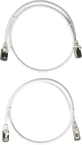 Vista 6 de Cable Ethernet Cat8 60CAT8-0.5-26RD Cat8 de 0.5 pies Serie Slim - Rojo 2GHz, 40G, S/FTP - Cable de conexión blindado 40Gbps 2000Mhz SFTP, cable