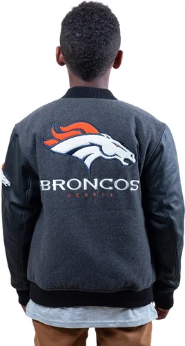 Vista 2 de Ultra Game NFL - Chaqueta de béisbol clásica para niños
