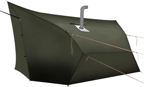 Vista 12 de onewind Lona de hamaca de campamento de camuflaje de 12 x 10 pies, hamaca
