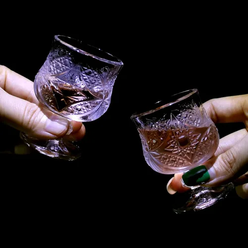 Vista 2 de Cordial Glasses, 1.7oz/1.7 fl oz, juego de 16 vasos de chupito, vasos de chupito con tallo/tequila/vasos de jerez