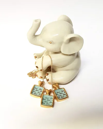 Vista 4 de Mark Poulin Gold Anniversary Necklace - 50 Year Anniversary on 20" gold filled chain