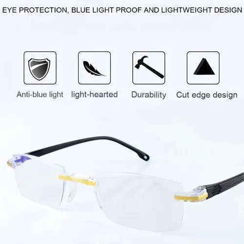 Vista 2 de Lentes de enfoque automático autoajustables, lentes de protección ocular antiluz azul para hombres y mujeres 2026