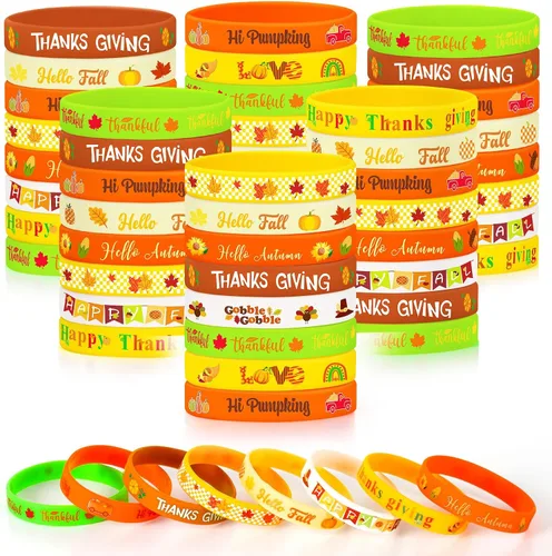Vista 9 de JUNEBRUSHS 64 piezas de pulseras de silicona para fiesta del 100º día de escuela