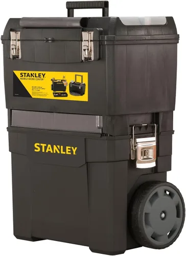 Vista 12 de Stanley Caja de herramientas móvil para centro de trabajo, unidades apilables de 2 niveles, 1-93-968