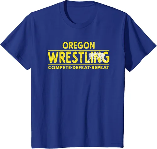Vista 58 de Oregon Wrestling - Camiseta para competir, derrota, repetir
