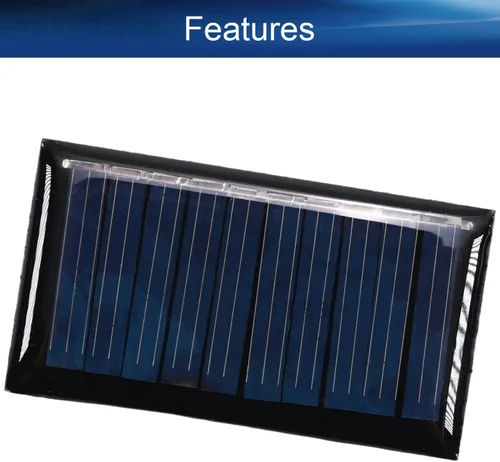 Vista 3 de Bettomshin 5 unidades de mini paneles solares de 5 V 25 MA, células solares policristalinas, módulo de panel micro solar para juguetes eléctricos