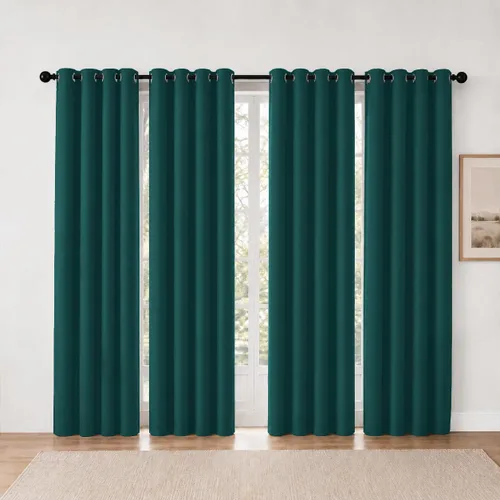 Vista 42 de Cortinas de oscurecimiento de habitación de 84 pulgadas de largo para dormitorio, sala de estar, cortinas térmicas aislantes con ojales