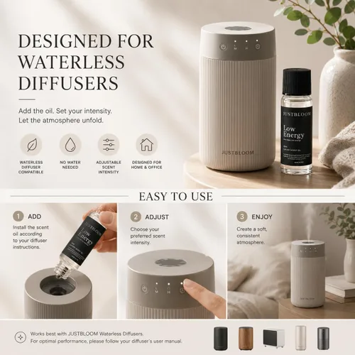 Vista 6 de Colección de aceites difusores de aroma de hotel de lujo, 0.7 fl oz de aceites aromáticos para difusores sin agua, serie de aromas para hogar