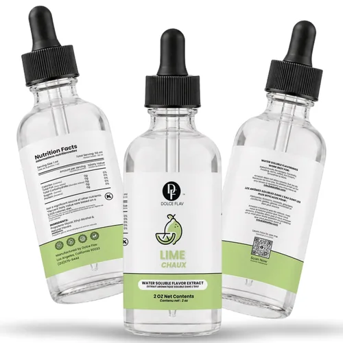 Vista 8 de Dolce Flav Extracto de lima natural – 2 onzas de Kosher soluble en aceite, sin azúcar, sabor concentrado a lima cítrica para dulces, chocolates
