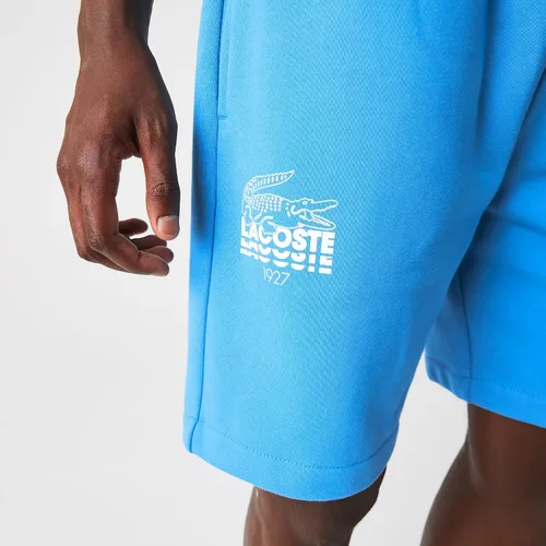 Vista 3 de Lacoste Pantalones cortos de vellón con estampado para hombre