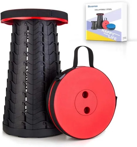 Vista 15 de Taburete plegable mejorado, ligero pero más resistente, con capacidad de carga, 400 libras, taburete plegable portátil para camping, pesca, Azul