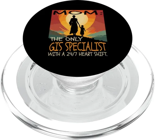 Vista 7 de GIS Specialist Job & Mother's Day Themed Cute Design PopSockets Standard PopGrip