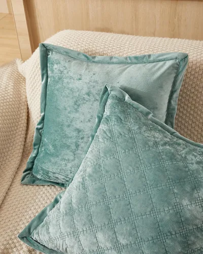 Vista 7 de Funda de Almohada Decorativa 18x18 1 Pieza Funda de Almohada Cuadrada de Terciopelo Suave Amigable con la Piel Proceso Cruzado Fundas de Cojín