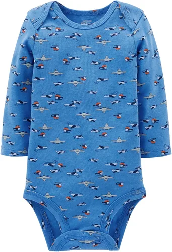 Vista 2 de Simple Joys by Carter's Baby Boys' Long-Sleeve Bodysuit, Pack of 5