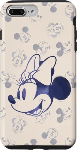 Vista 12 de Funda clásica retro vintage para iPhone 16 Disney Minnie y Mickey Mouse Heads