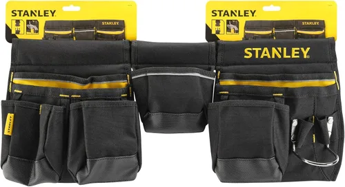 Vista 9 de STANLEY - Delantal para cinturón de herramientas esenciales, 1-96-178 Multiple pockets, Integrated Hammer Loop, Tape Pocket for Easy Reach When