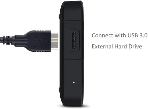 Vista 2 de QCEs Cable micro USB 3.0, cable de disco duro externo USB 3.0 tipo A macho a micro B compatible con Samsung Galaxy S5 Note 3, cámara, disco duro