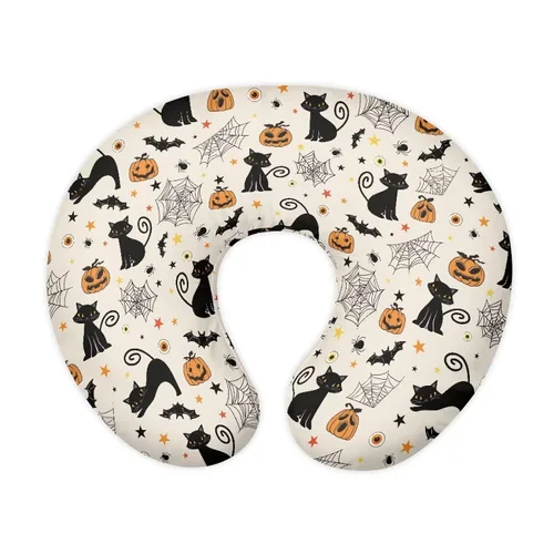 Vista 25 de Funda de almohada de lactancia de alpaca arcoíris para alimentación con biberón, funda de almohada de lactancia transpirable extraíble para bebé