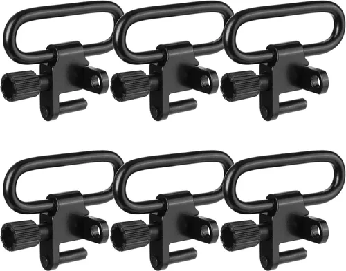 Vista 7 de VicBre 6 piezas giratorias de metal, dos puntos de fijación rápida/liberación para escopeta de rifle, 1/1.25 pulgadas
