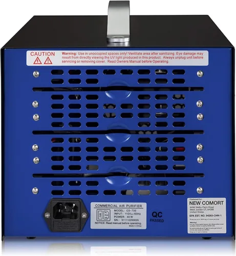 Vista 7 de Generador comercial azul del ozono del purificador del aire con ULTRAVIOLE