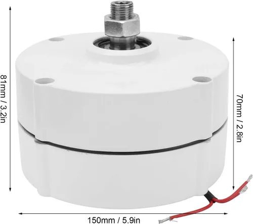 Vista 6 de AVAN-300W alternador trifásico generador de imán permanente, generador eléctrico de imán permanente de alta velocidad de NdFeB de tierras raras