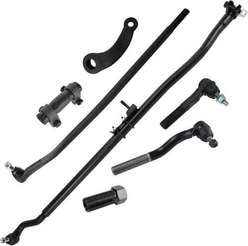 Vista 345 de TRQ Kit de dirección delantera con barra de acoplamiento de fuelle de piñón y cremallera compatible con Toyota Echo 2000-2005