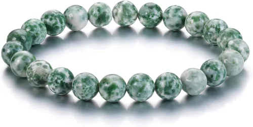 Vista 33 de Jovivi Pulsera elástica de cuentas redondas semipreciosas naturales – 0.315 pulgadas hecha a mano con cuentas de piedras preciosas curativas